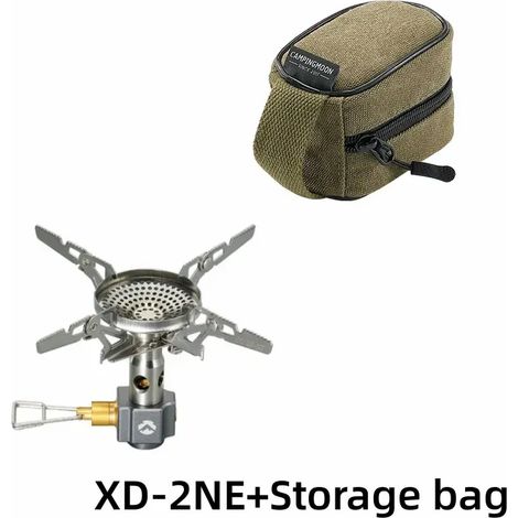 Réchaud à gaz portable d'extérieur XD-2F, stabilisé en tension, intégré, haute puissance, coupe-vent, pour la randonnée et le camping. (1/5)