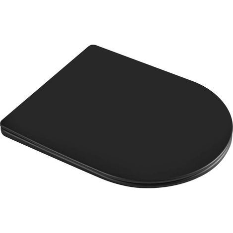 kielle  - Abattant WC, Softclose, EasyLock, Slim, noir mat 30401034