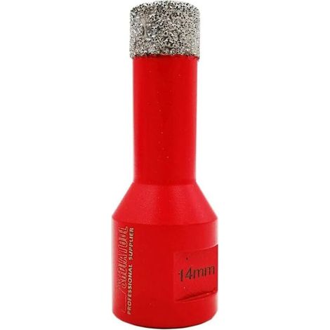Punte da trapano diamantate ALOVEZ da 14 mm con filettatura M14 per foratura a secco di porcellana, piastrelle, granito e marmo (1/4)