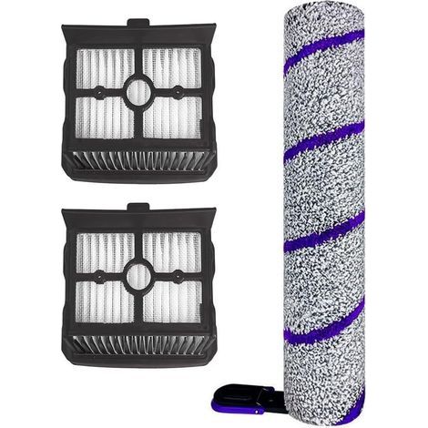 Brosse Rouleau + Filtre HEPA1 Brosse + 2 HEPApour Système Nettoyage Sols Secs/Humides (1/4)