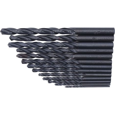 13-teiliges HSS-Schnellwechsel-Bohrerset für Holz und Metall, 1,5–6,5 mm, Sechskantschaft, schwarzer Koffer (1/5)