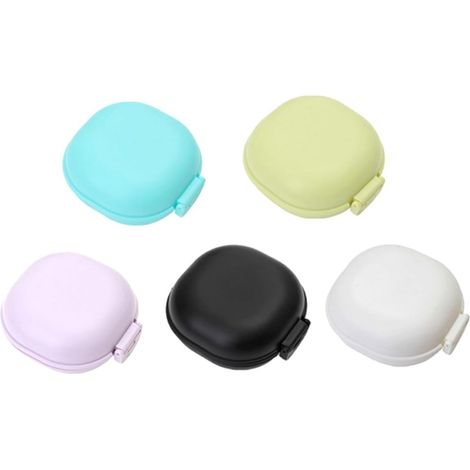 Plastic Soap Bar Travel Case with Lid and Snap Closure