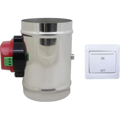 Piece Motorized Register 220v, Stainless Steel, Diameter 125mm, For HVAC (1/5)