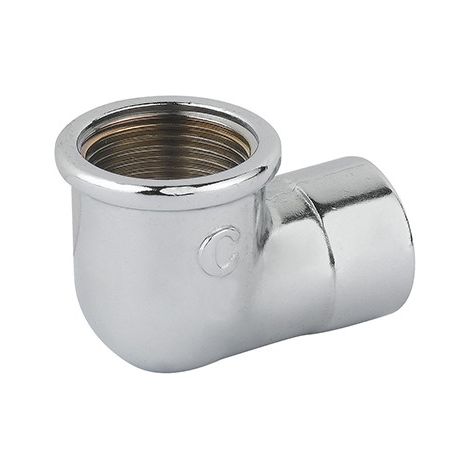 Gomito ridotto ff ottone cromo 1" x 3/4