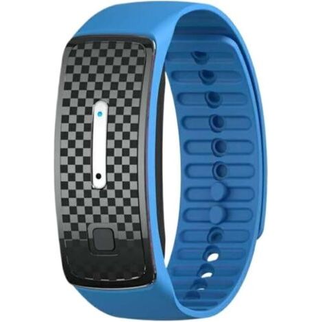 Bracelet anti-moustiques à ultrasons 3 modes pour enfants et adultes, bande anti-moustiques étanche et rechargeable (bleu) (1/5)
