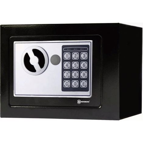 Herzberg hg 03848 elektronischer digitaler stahltresor - 17 x 23 x 17 cm