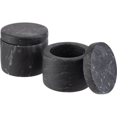 APS 15920 - Set di 2 barattoli in marmo per spezie, Ø 6 cm, altezza 5 cm, capacità 40 ml (1/5)