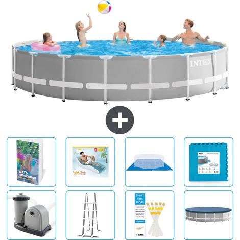 Prism Frame Pool Rund - 549x122 cm - 9-teilig S651