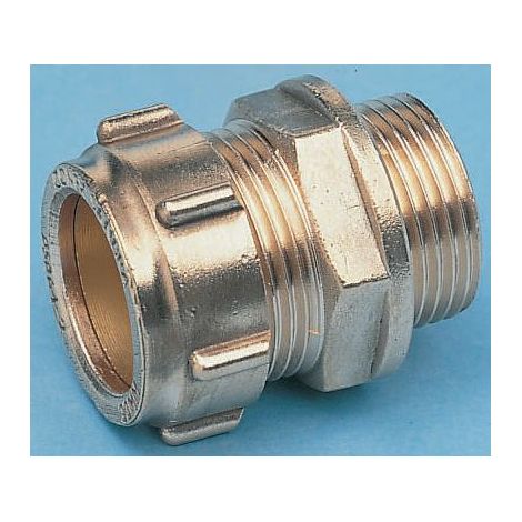 Raccord de compression en laiton RS PRO Manchon Droit 10mm BSPP 1/4" mâle ( Prix pour Paquet de 2 )