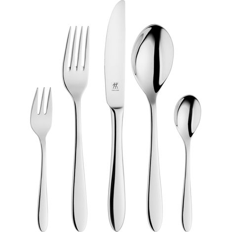 Set de 30 Couverts de Table, pour 6 personnes, Acier Inoxydable 18/10, Poli, série Style (1/5)