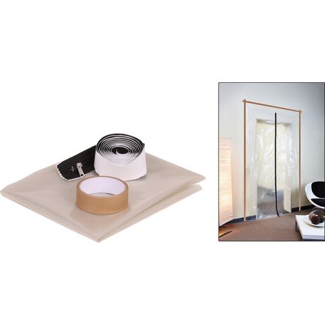 WOLFCRAFT - KIT PELLICOLE PROTETTIVE DISPOSITIVO DI PROTEZIONE ANTIPOLVERE 3 PEZZI 4005000 (1/5)