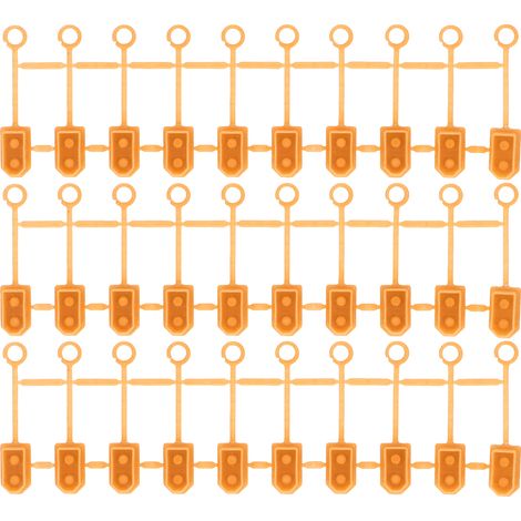 30 Pièces Cache-Bornes de Batterie Drone Étanches Anti-Poussière pour Connecteur XT60 Jaune - Protection de Prise Lithium (1/5)