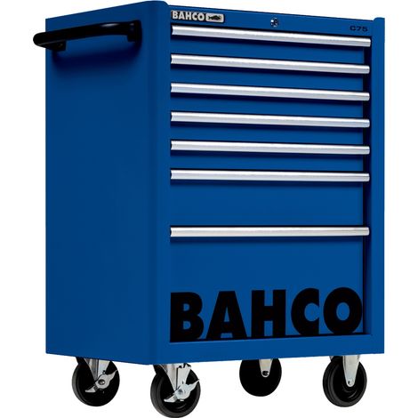 Bahco Classic Werkstattwagen 26 mit 7 Schubladen, blau