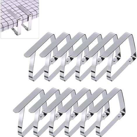 12 pinces à nappe d'extérieur pour tables de pique-nique (1/5)