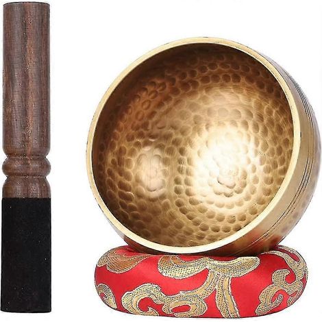 Ensemble de bols chantants tibétains - Bols sonores de méditation pour le yoga, la guérison des chakras et la relaxation profonde (1/4)