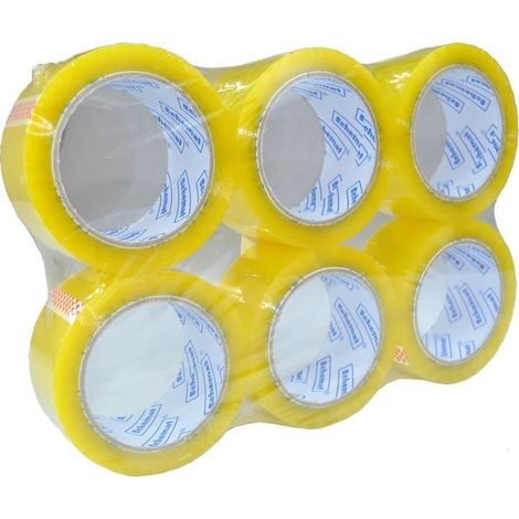 Nastro adesivo trasparente 48 mm x 60 m (6 pezzi)