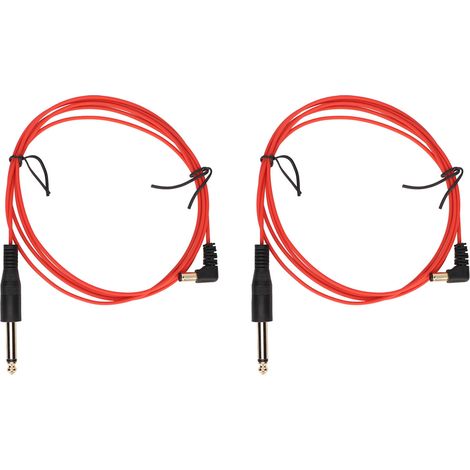 2 pièces de 1,8 m de câble coudé CC pour tatouage (OD2,2 mm), câble d'alimentation pour machine à tatouer, accessoire de tatouage, rouge. (1/5)