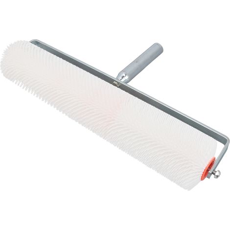 Rouleau à pointes autonivelant et antimousse de 28 mm en PVC, à aiguilles rondes et épaisses, pour l'aération des sols, outils de construction pour ciment époxy. (1/5)
