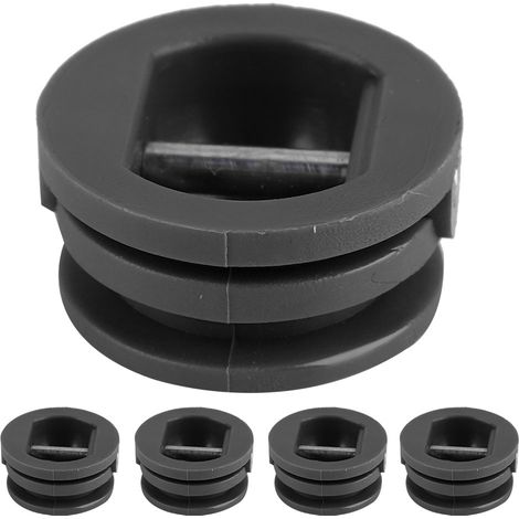 5 pièces bouchon de leash 2,5 cm pour planche de surf, kayak et équipements nautiques (noir) (1/5)