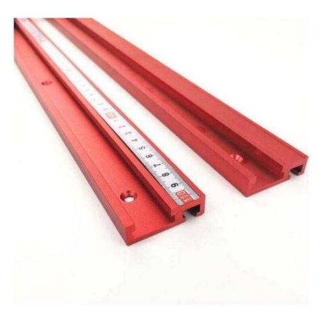 45-mm-Aluminium-Schieber – 400-mm-Führungsschiene – Einfache Befestigung für Tischkreissägen – Kompatibel mit T-Schienen (1/5)