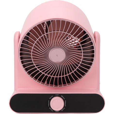 Mini ventilateur de table d'été à circulation d'air réglable pour salon de manucure intérieur, prise UE 250 V, rose (1/5)