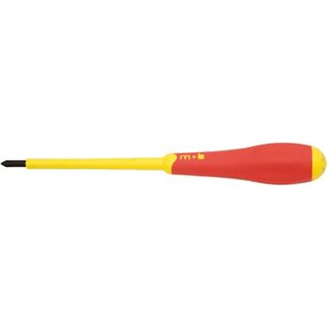 Mob Outillage – Tournevis électricien isolé 1000V 3.5x75x0.6mm plat – Acier allié chrome, vanadium et molybdène – Poignée ergonomique pour vissage précis (1/5)