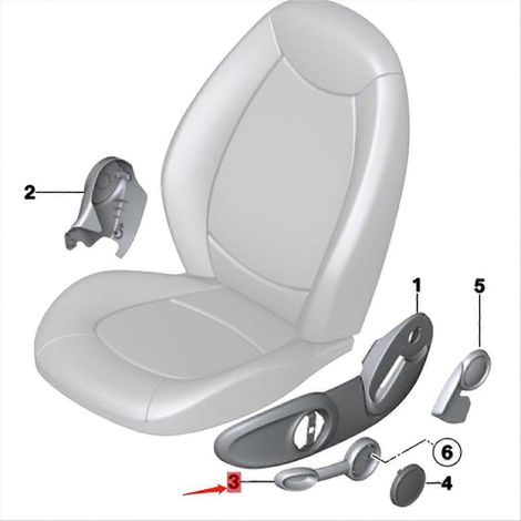 Poignée de siège avant de voiture pour poignée de réglage, support de traction extérieur (1/5)