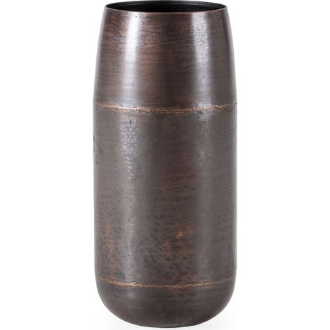 Vase 30x30x68 Métal Cuivre Vieilli (1/2)