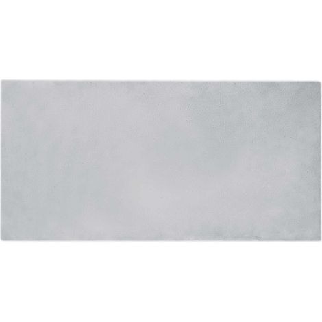 Anti-Slip Faux Rabbit Fur Rug OLITE Grey 100 x 200 cm Polyester vidaXL