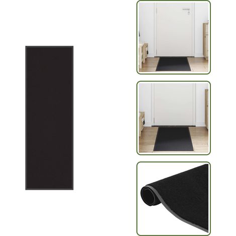 vidaXL Paillasson noir 60x180 cm (1/5)