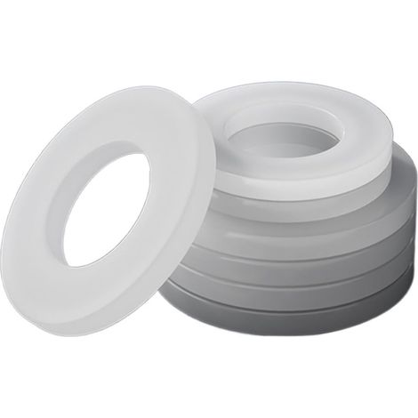 20 rondelles plates isolantes en nylon blanc M2 M3 M4 M5 M6 M8 (1/5)