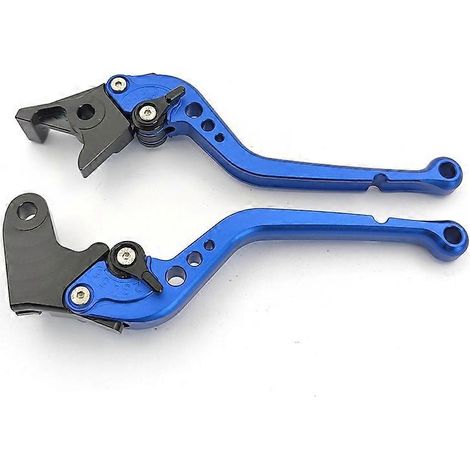 Levier de frein réglable en alliage d'aluminium modifié pour moto rétro CBF600 CB600F CBR600F (blanc) (1/5)