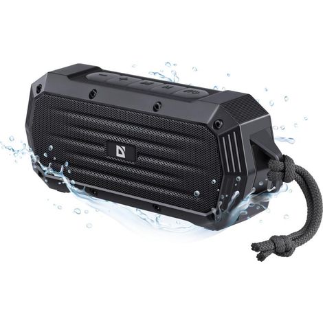Altavoz Bluetooth octogonal Defender de 5 W con Bluetooth, FM, TF, USB, AUX, TWS y protección IPX5. (1/5)