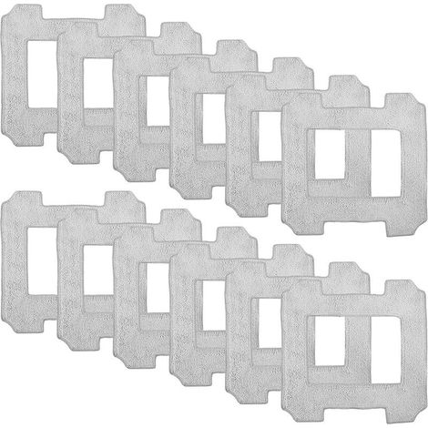 12er-Pack Ersatztücher für Ecovacs Winbot W1 / W1 Pro / W2 / W2 Omni Fensterreinigungsroboter – Reinigungspad für Fensterroboter – Mikrofaser-Reinigungszubehör (1/5)