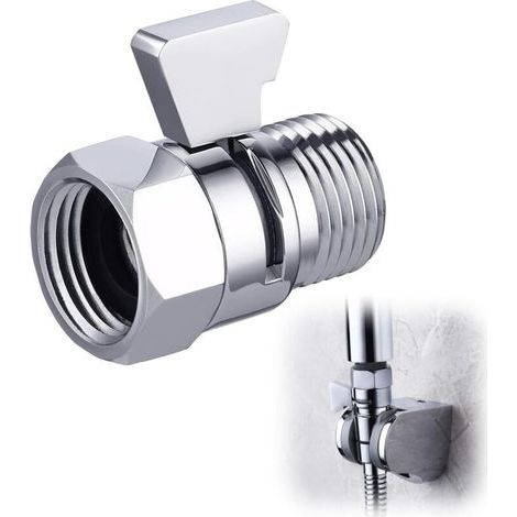 Válvula de cierre para cabezal de ducha, tapón de esquina para ducha, G1/2 latón cromado pulido, K1140B3-CH (1/5)