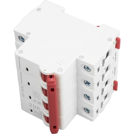 Disjoncteur miniature 4P pour montage sur rail DIN, protection basse tension 1000 V CC, 63 A (1/5)