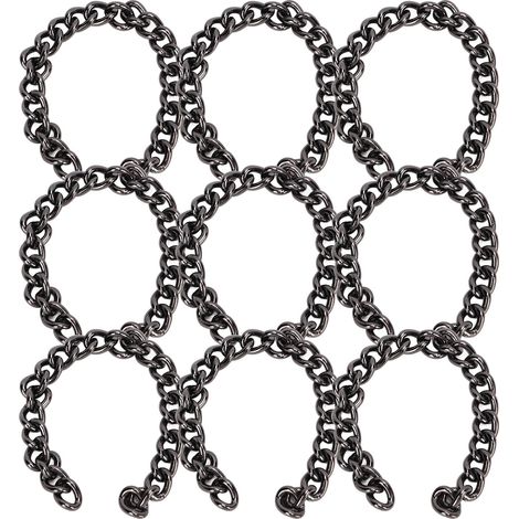 Hn10-001/002/003 Chaîne roulée de 10 mètres, chaîne pour panneau publicitaire, chaîne pour sac, chaîne pour bijoux, chaîne fine, finition canon de fusil. (1/5)