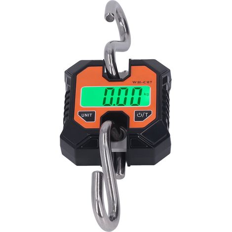 Balance numérique pour grue avec crochets, écran LCD, balance électronique suspendue pour usage industriel, 100 kg (220 lbs) (1/5)
