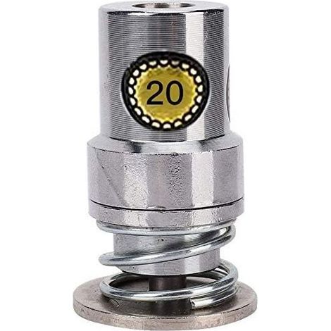 Outil pour bouton rond avec presse manuelle pour recouvrir les boutons en tissu accessoire couture (1/5)
