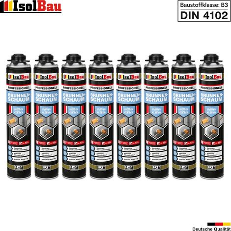 Brunnenschaum 8 x 750ml Bauschaum Pistolenschaum Montageschaum IsolBau (1/5)