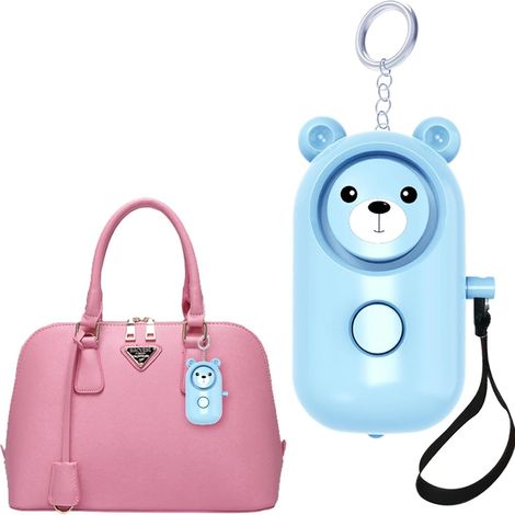Alarma personal para mujeres, sirena de seguridad portátil con luz estroboscópica LED - Sirena potente para mujeres y hombres (1/4)