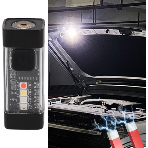 Mini lampe torche porte-clés 4,81,81,5 cm, rechargeable Type-C, étanche IP65, mini lampe torche haute luminosité pour l'extérieur. (1/5)