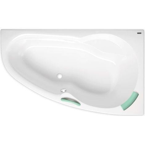 Siko Laguna Luiza platzsparende Eckbadewanne Ausrichtung rechts 140 x 95 cm in Acryl, Weiß (LU1400P) (1/3)
