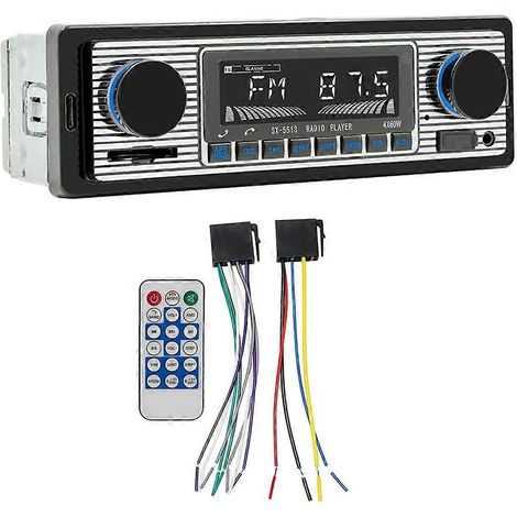 Capteur auto 4 – Channel 60W Bluetooth auto Radio auto MP3 Player Plug – in U Disk auto Radio with Wiring Protection Fu (1/5)