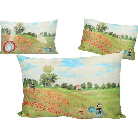 Cuscino decorativo grande con papaveri di Claude Monet (1/3)