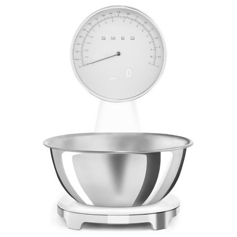 Küchenwaage - SMEG - KSF01WHWW - Edelstahl - 5 kg - USB-Kabel (1/5)