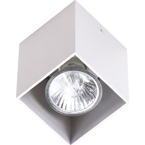 Faretto soffitto bianco PET SQUARE GU10 50W C0082 Maxlight (1/2)