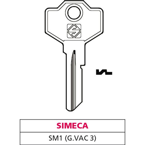 Silca CHIAVE OTTONE SM1 (G. VAC 3) SIMECA 20.00 pz