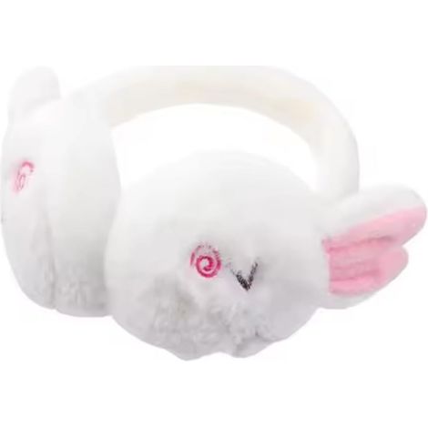 Cache-oreilles en peluche douce à motif lapin mignon pour femmes et filles - Chauds, ajustables et parfaits pour l'hiver en extérieur (1/5)