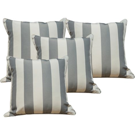 Abrihome Outdoor Waterproof Garden Cushion Covers for Outside Sofa Bedroom,45x45cm (Set of 4)